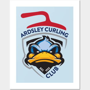 Curling Duck Posters and Art